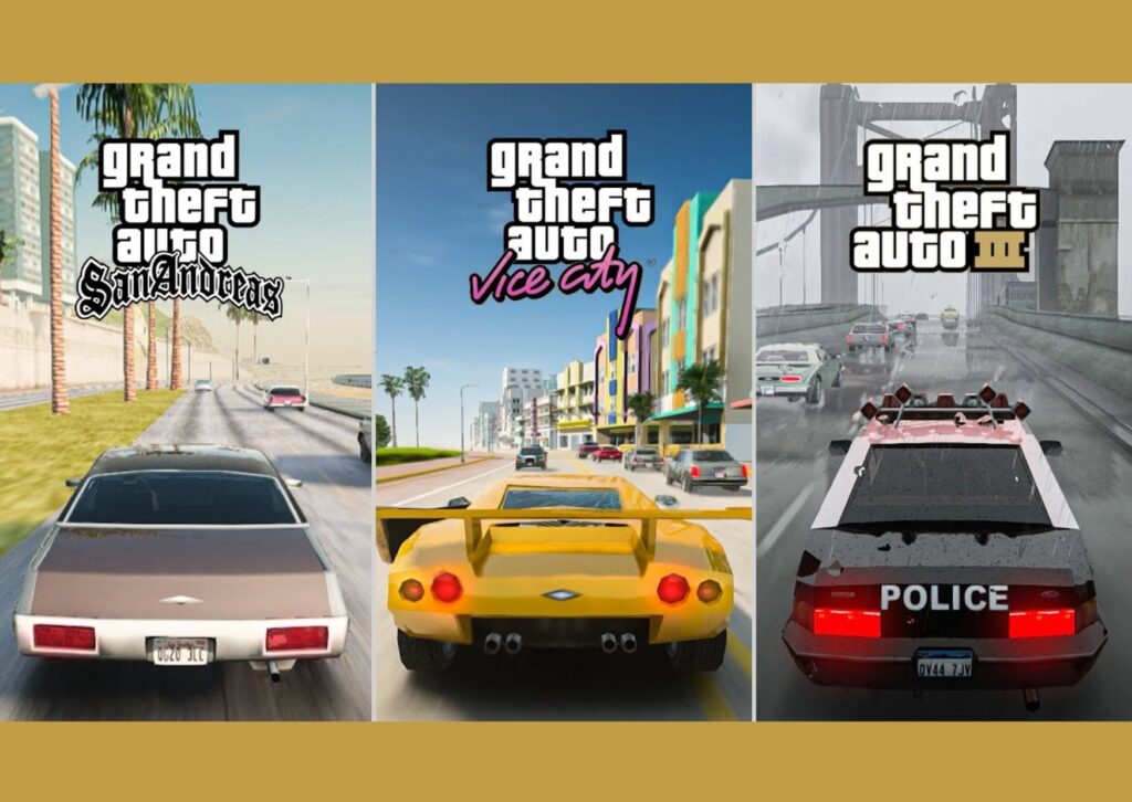 Grand Theft Auto III, Vice City & San Andreas