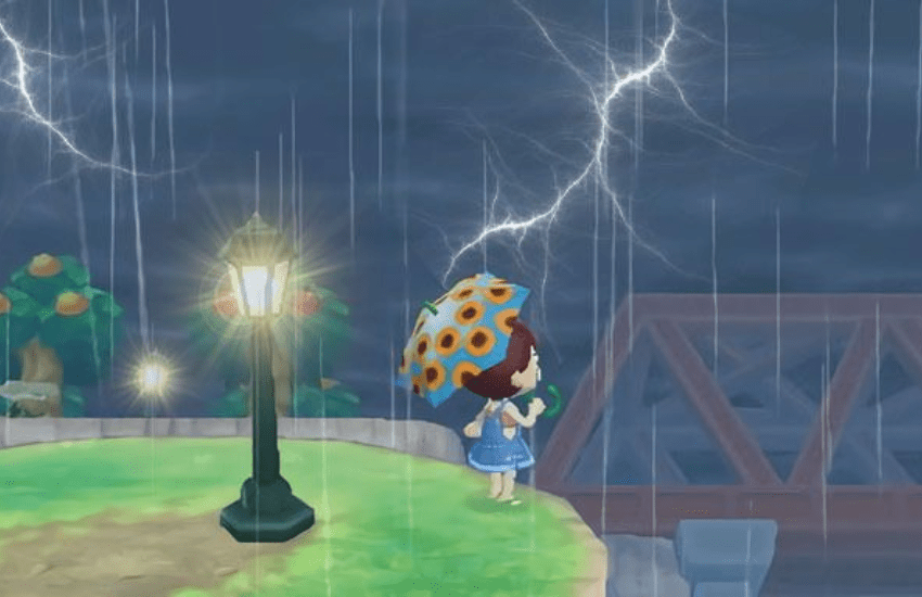 Raining Animal Crossing